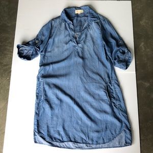 Cloth & Stone Chambray tencel dress